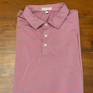 Red and Blue Peter Millar Men's Summer Comfort Performance Polo